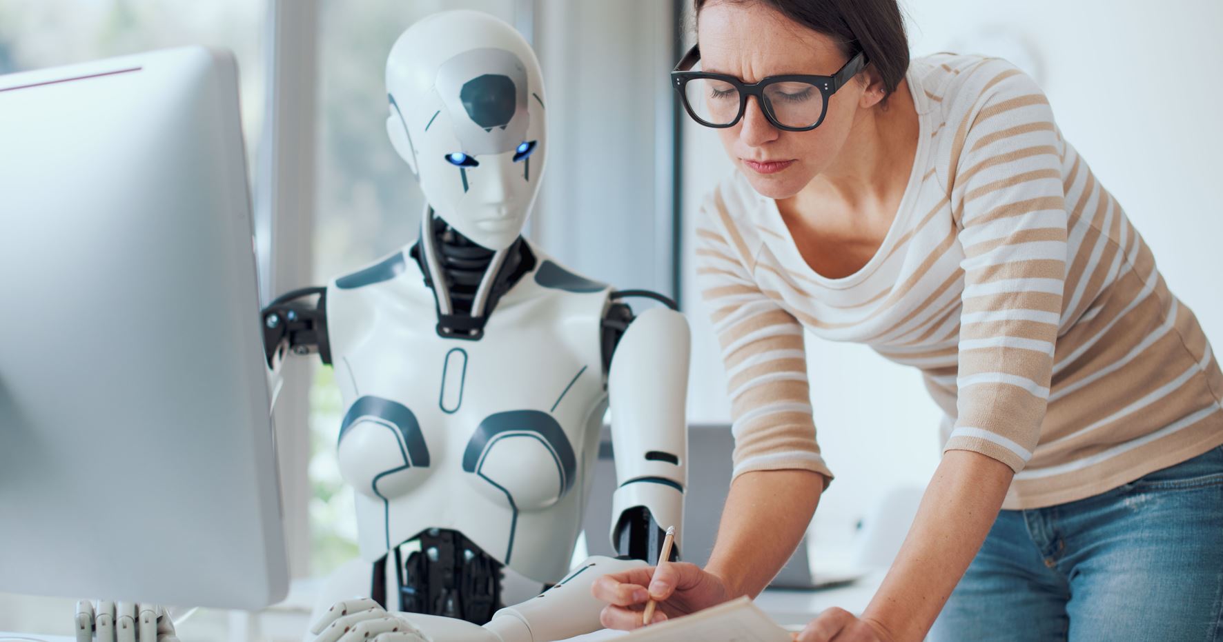 Human and Robot Working Together